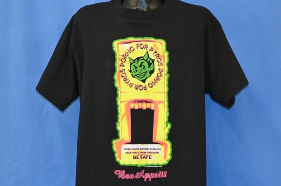 90s Porno for Pyros Bon Appetit Alternative Rock Band Neon T-shirt 