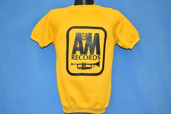70s A&M Records Short Sleeve Sweatshirt Extra Small - Etsy