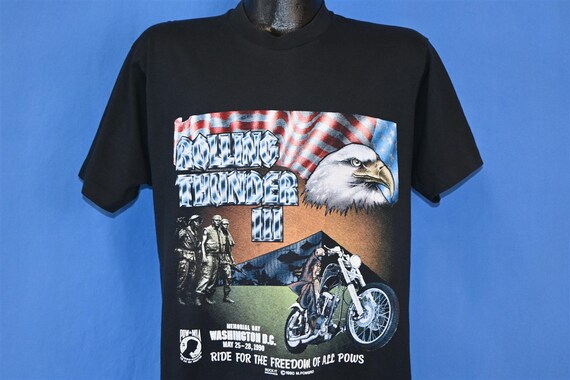 90s Rolling Thunder III POW MIA Ride for Freedom Motorcycle - Etsy