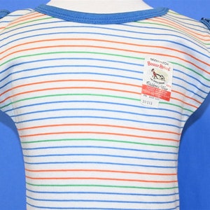 80s Buster Brown Multi-Colored Striped Sleeveless Deadstock t-shirt Toddler 3T