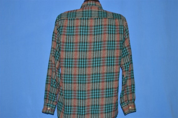 50s Penney's Towncraft Shadow Plaid Wool Shirt Me… - image 3