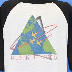 80s Pink Floyd Momentary Lapse of Reason Tour 1987 Raglan Rock Concert t-shirt Large