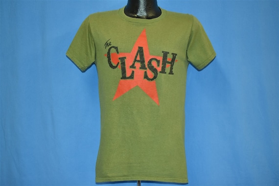 80s The Clash Punk Rock Band New Wave Red Star Lo… - image 2