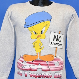 Sudadera juvenil de dibujos animados de Piolín y Looney Tunes de los 90, tamaño grande