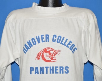 70s Hanover College Panthers Jersey-Style t-shirt Medium