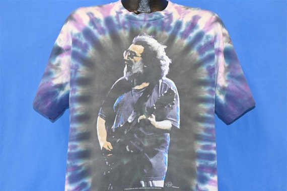 90s Jerry Garcia Grateful Dead Memorial Tie Dye Rock Band T-shirt Extra  Large - Etsy