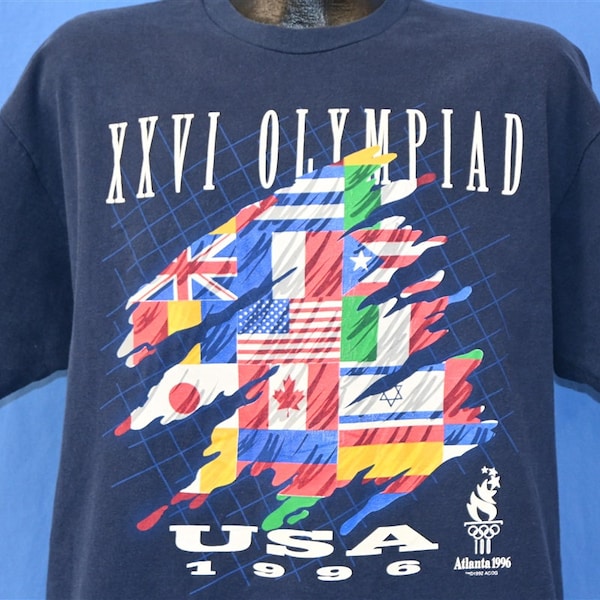 90s Atlanta Olympics XXVI Olympiad USA 1996 t-shirt Extra Large