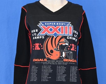 80s Cincinnati Bengals Super Bowl XXIII Football NFL AFC Champs t-shirt Women's Medium