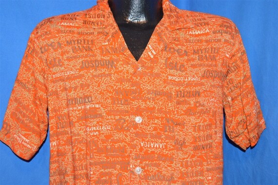 50s Jamaica Hotels and Resorts Aloha Shirt Medium