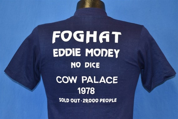70s Foghat Eddie Money No Dice Cow Palace 1978 t-s