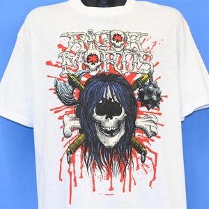 80s Rigor Mortis Don&#39;t Skimp On the Meat Skull Thrash Metal Band t-shirt Large