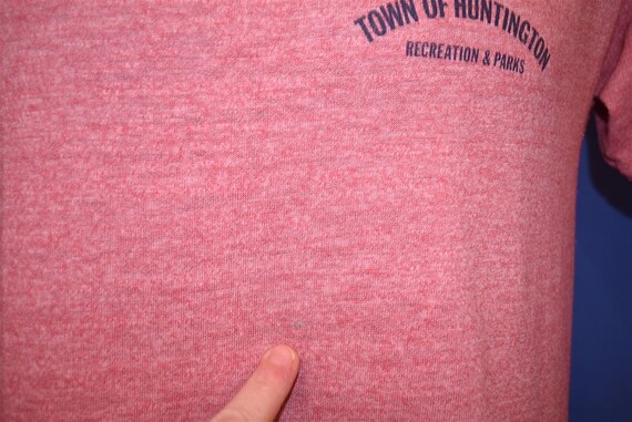 70s Town of Huntington Parks and Rec Rayon Tri Bl… - image 3
