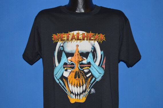 80s Metalhead Skull Cyborg Deadstock t-shirt Large