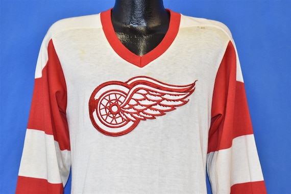 70s Detroit Red Wings Hockey Jersey Foghat t-shir… - image 1