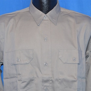50s Dee Cee Gray Deadstock Work Shirt Large image 1