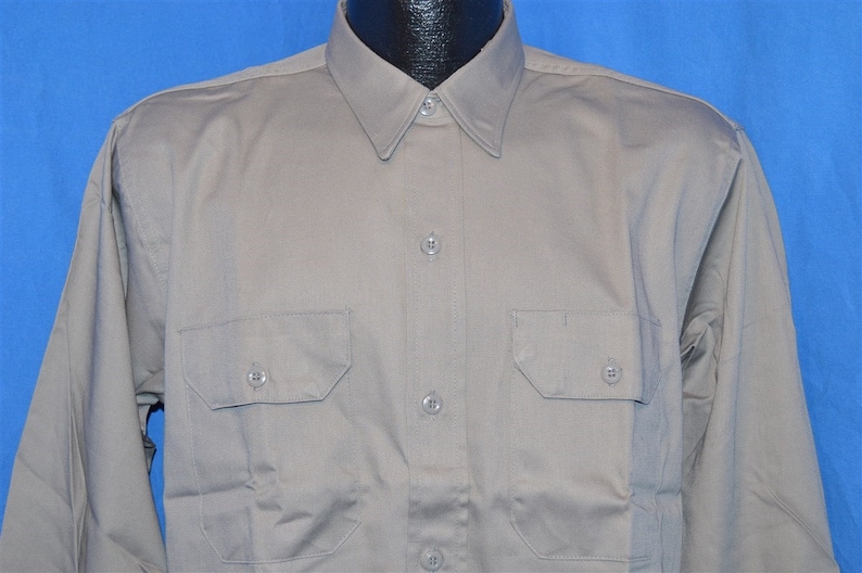 50s Dee Cee Gray Deadstock Work Shirt Large image 1