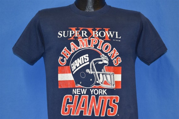 80s New York Giants Super Bowl XXI Champions NFL Football T
