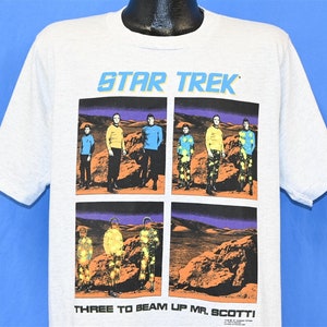90s NWT Star Trek Three to Beam Me Up Mr Scott Sci Fi TV Show t-shirt Large