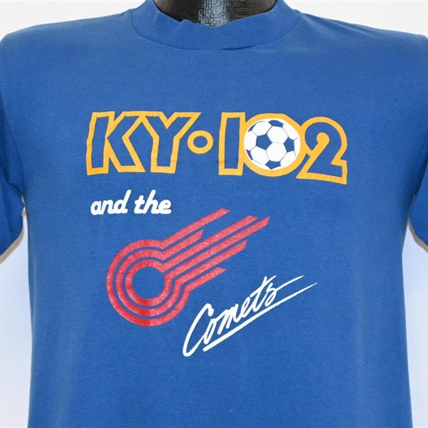 80s KY 102 Radio Station Comets Soccer We Rock Kansas City Missouri t-shirt Medium
