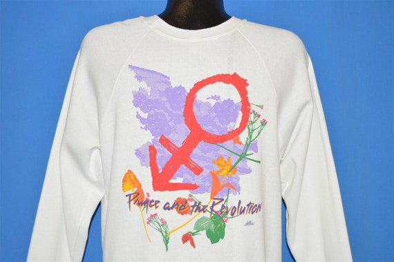 80s Prince and the Revolution World Tour Sweatshi… - image 1