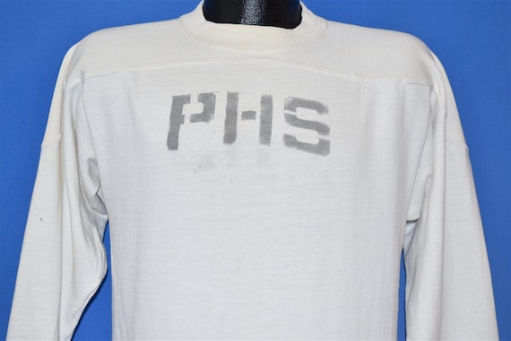 40s PHS Stenciled Sports Jersey Off White t-shirt… - image 1