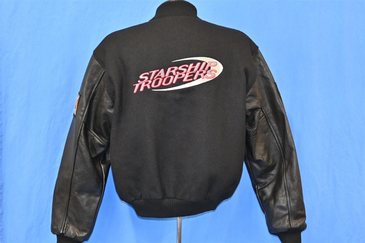 90s Starship Troopers Movie Wool Leather Letterman Jacket - Etsy