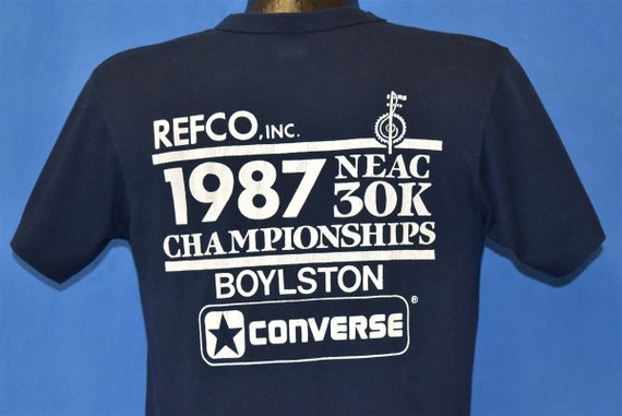 80s 1987 NEAC 30K Championships Boylston t-shirt … - image 1