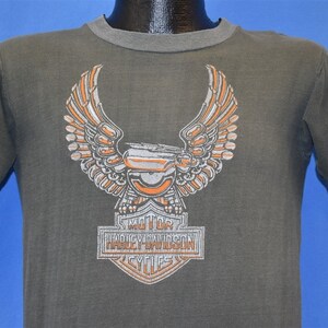 80s Harley Davidson Motorcycles Chuck&#39;s Bloomington t-shirt Medium