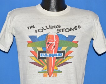 70s Rolling Stones 1975 US Tour t-shirt Small