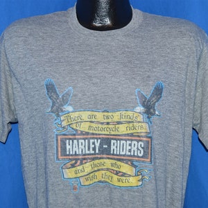 Harley Davidson rayon triblend T-shirt jaren 80 groot