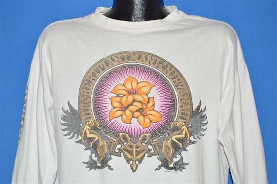NIRVANA フラワーグラフィック Tシャツ NEW Nirvana Shirt XL Floral Heart Graphic Band Tee Lily
