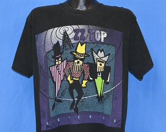 ZZ TOP ANTENNA tour バンドTシャツ Vintage 90s ZZ Top Antenna Tour Shirt - Sz XL - Concert Tee Grunge