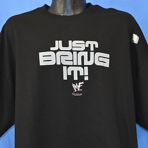 Y2K Dwayne the Rock Johnson Just Bring It! WWF Wrestling Deadstock t-shirt XXL