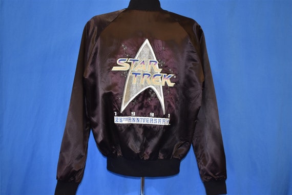 90s Star Trek 25th Anniversary 1991 Satin Jacket … - image 2
