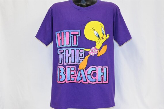 Tweety Tシャツ Looney Tunes 90s 90's Looney Tunes T-Shirt - Black - M - TMC Vintage Clothing