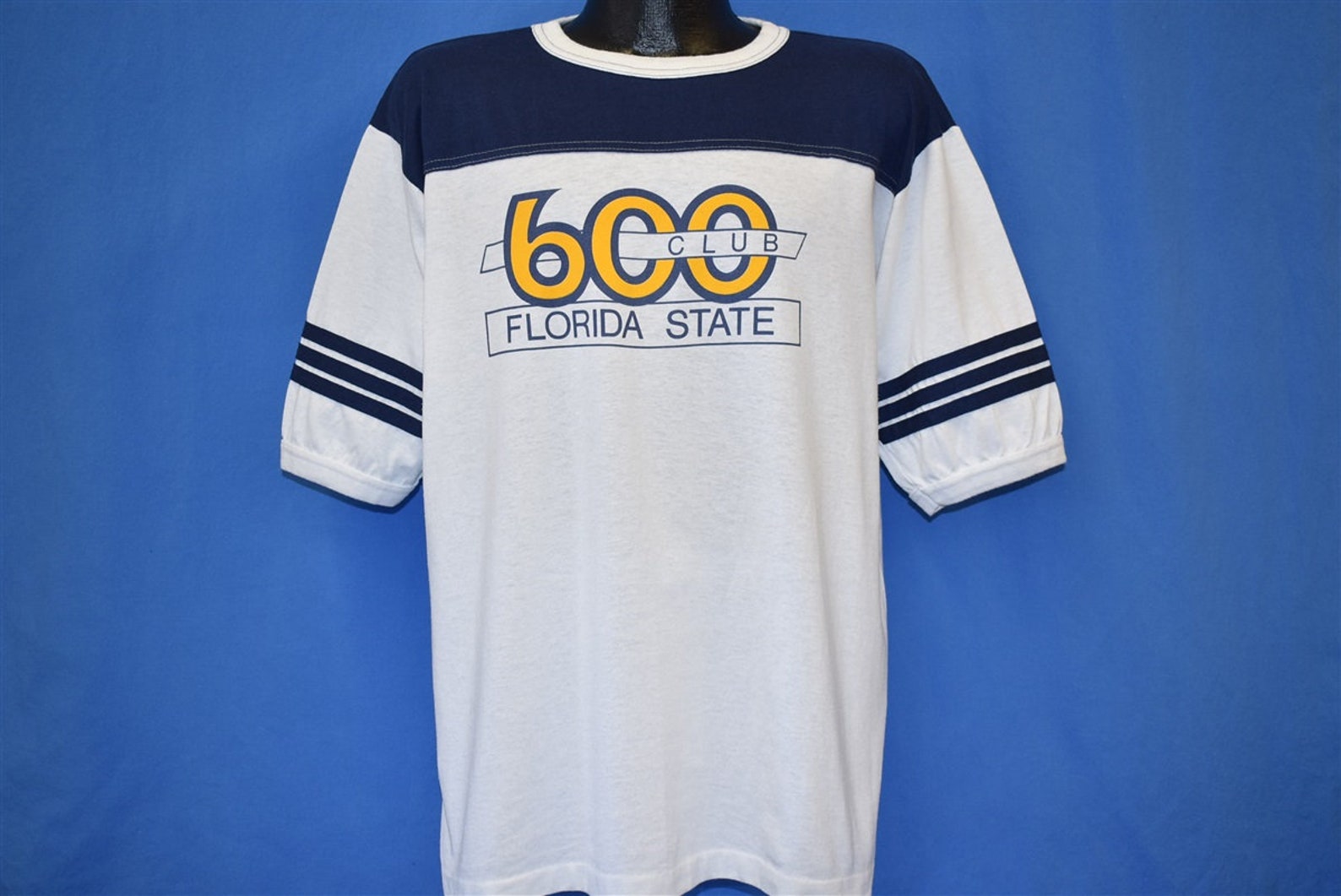 80s Florida State 600 Club Bowling USBC Jersey Three Stripe Etsy