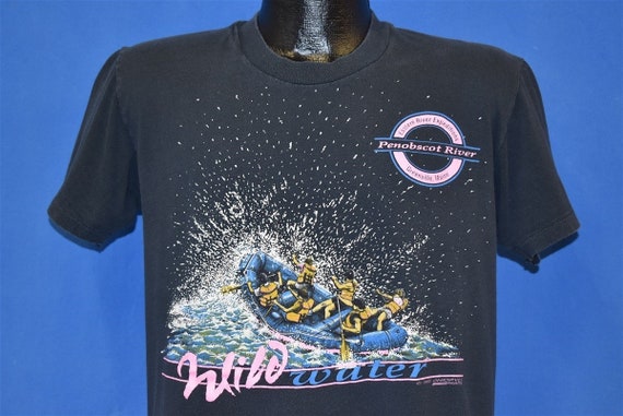 Vintage 70s Washington Whitewater Rafting T-Shirt MEDIUM