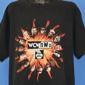 90s nWo New World Order WCW Wrestling Illinois Lottery t-shirt XXL
