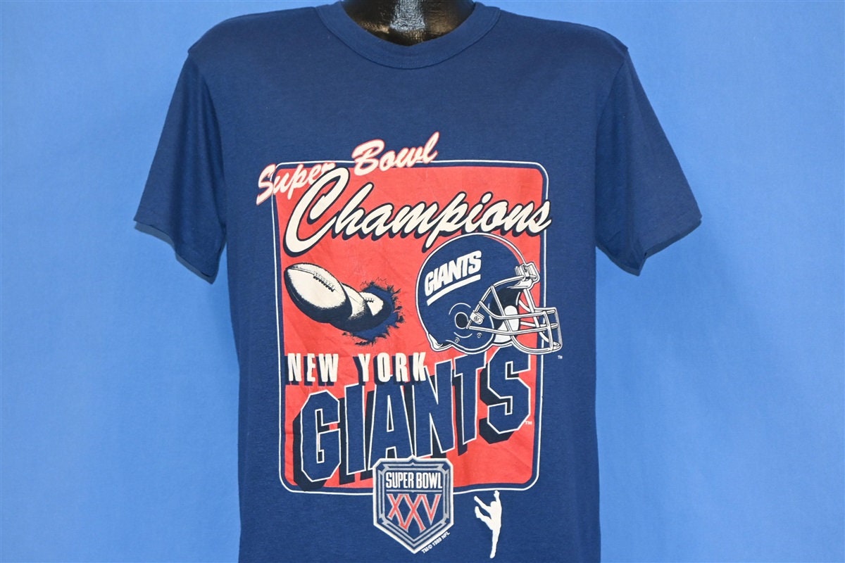 80s New York Giants Super Bowl XXV Champions NFL Football T-shirt