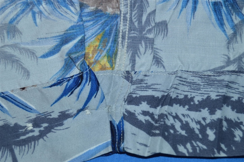 50s Sears Pineapple Rayon Aloha Hawaiian Shirt Medium