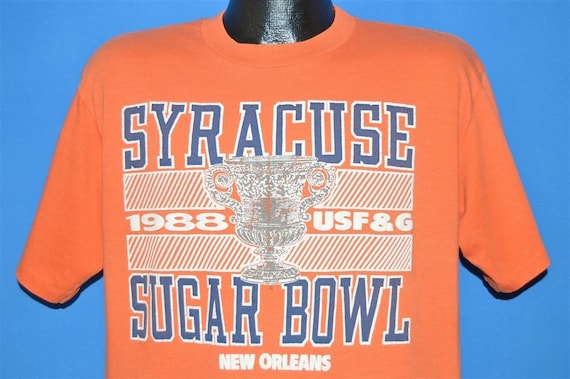 80s Syracuse Orangemen 1988 Sugar Bowl t-shirt Lar