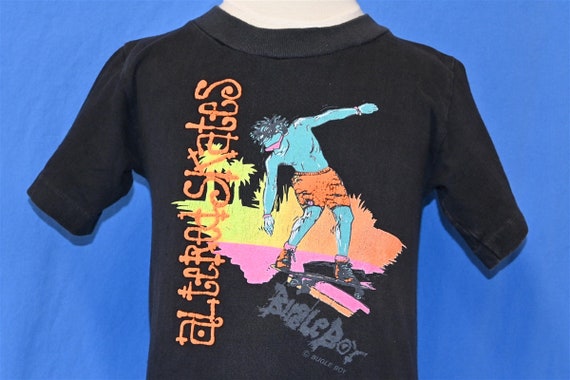 90s Altered Skates Bugle Boy Skateboard Surf t-sh… - image 1