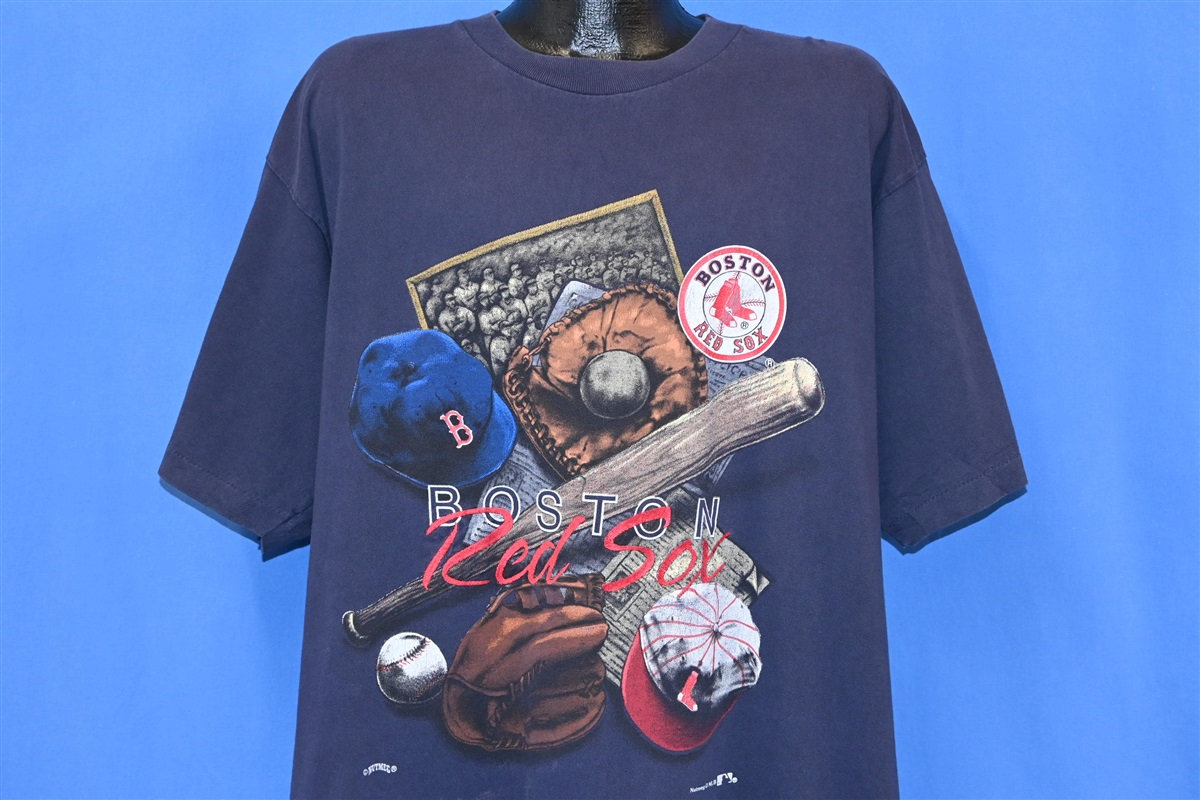 Boston Red Sox Shirt Adult Medium Blue Red Baseball Carl