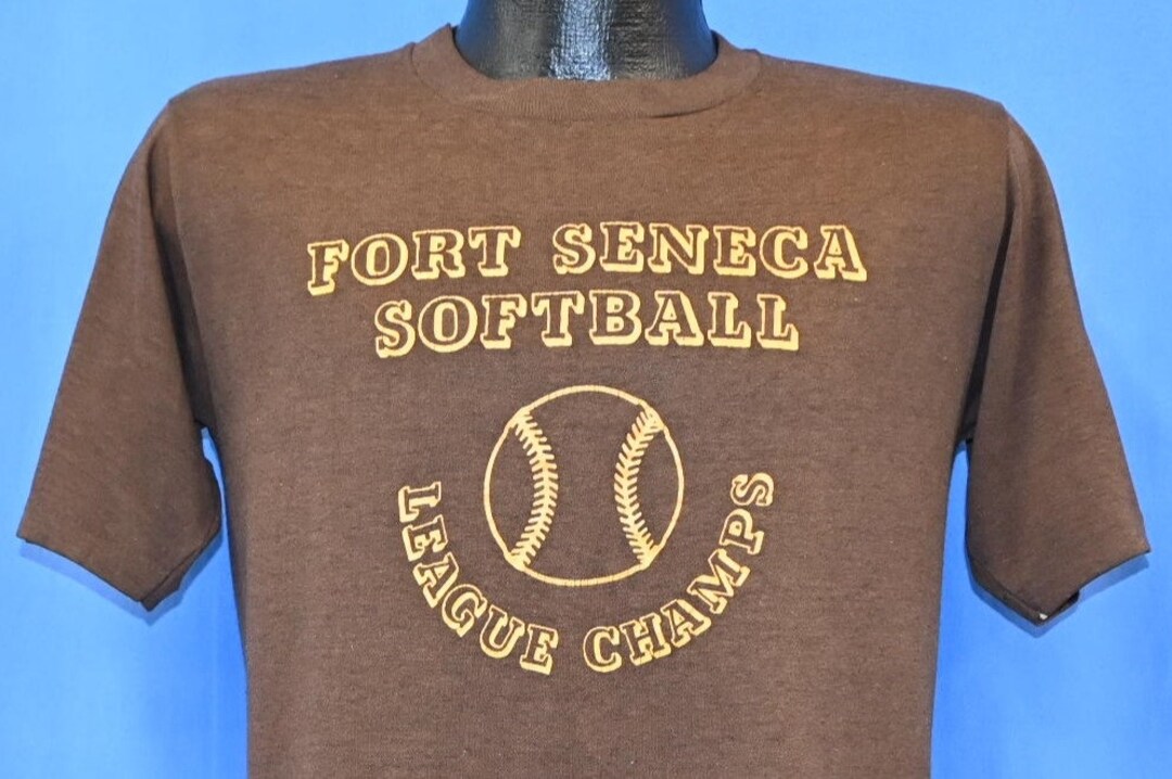 80s Fort Seneca Softball League Champions Ohio Sports Lob Ball Tshirt