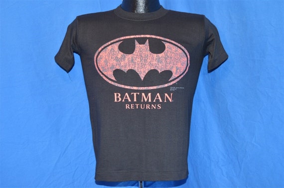 90s NWT Batman Returns Movie Pink Logo Black Vint… - image 2