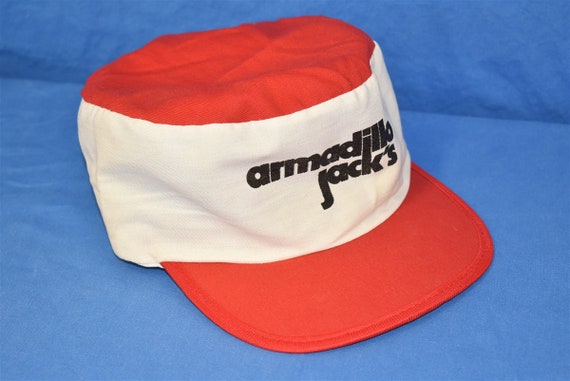 80s Armadillo Jack's Restaurant Painters Hat - image 1