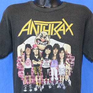 80s Anthrax State of Euphoria Tour 1988 Thrash Metal Rock t-shirt Large