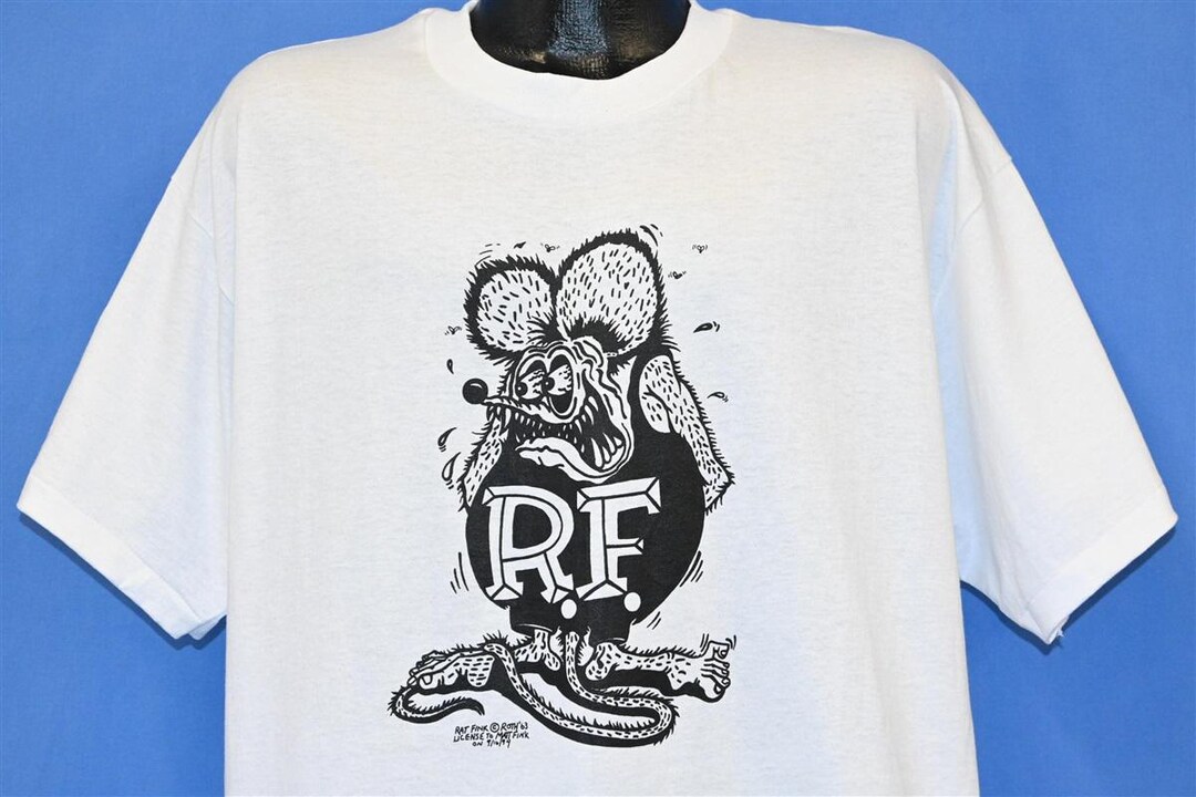 90s Rat Fink Ed Big Daddy Roth Hot Rod Kustom Kulture Cartoon T-shirt ...