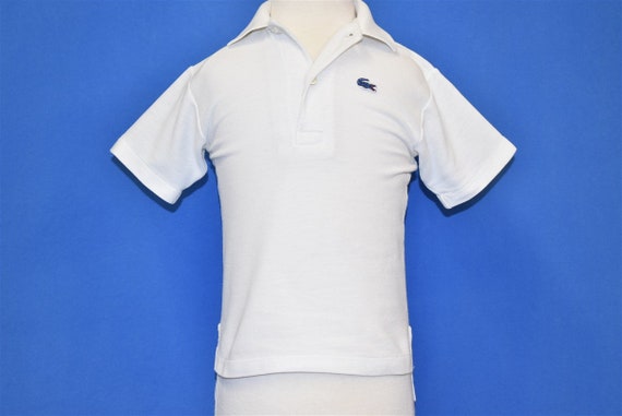 80s Izod Lacoste White Alligator Polo Shirt Toddl… - image 2