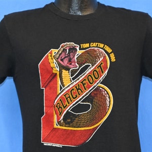 80s Blackfoot Tom Cattin Tour 1980 Southern Rock t-shirt Medium